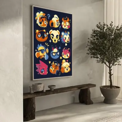 Animal Crossing Cozy Characters Wall Art