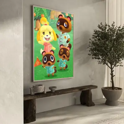 Animal Crossing Cozy Island Wall Art