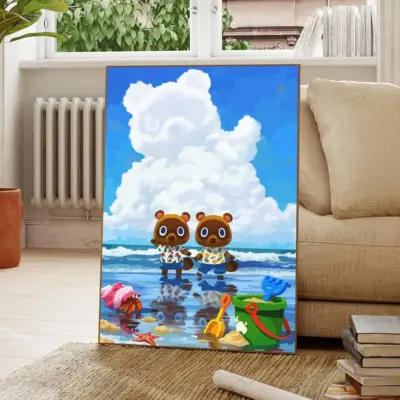 Hot Game Animal Crossing Classic Characters Wall Art