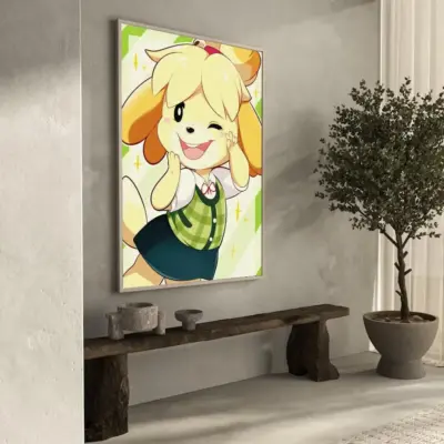 Animal Crossing Retro Island Wall Art