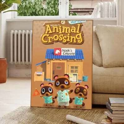 Animal Crossing Happy Vintage Wall Art