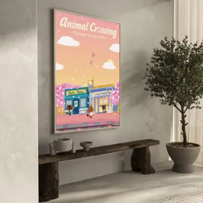Animal Crossing Classic Island Wall Art