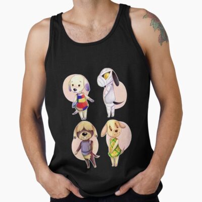 Dogs Crossing Island Life Tank Top