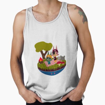 Webfishing Character Island Scene Tank Top