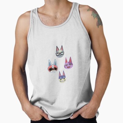 Animal Crossing Cat Villagers Tank Top