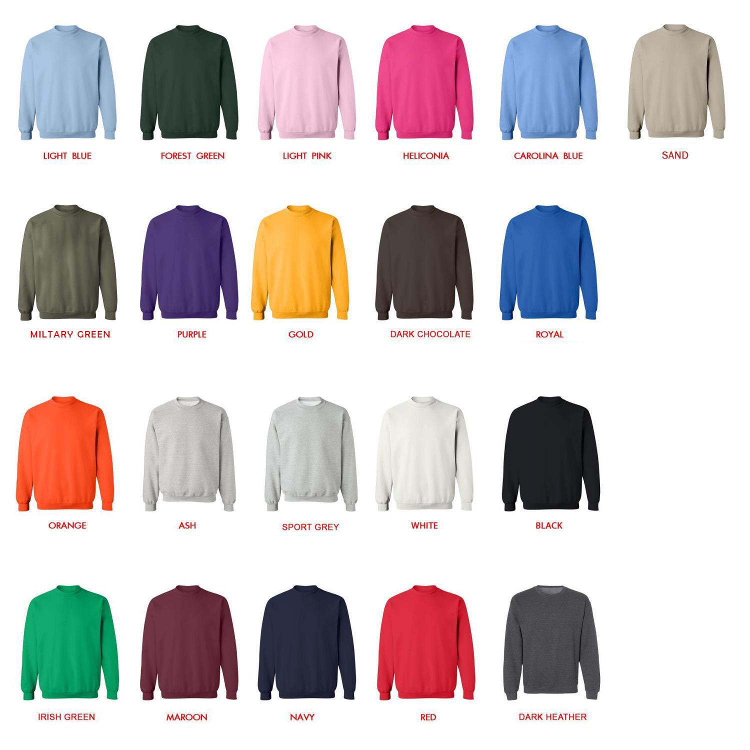sweatshirt color chart - Animal Crossing AU Store