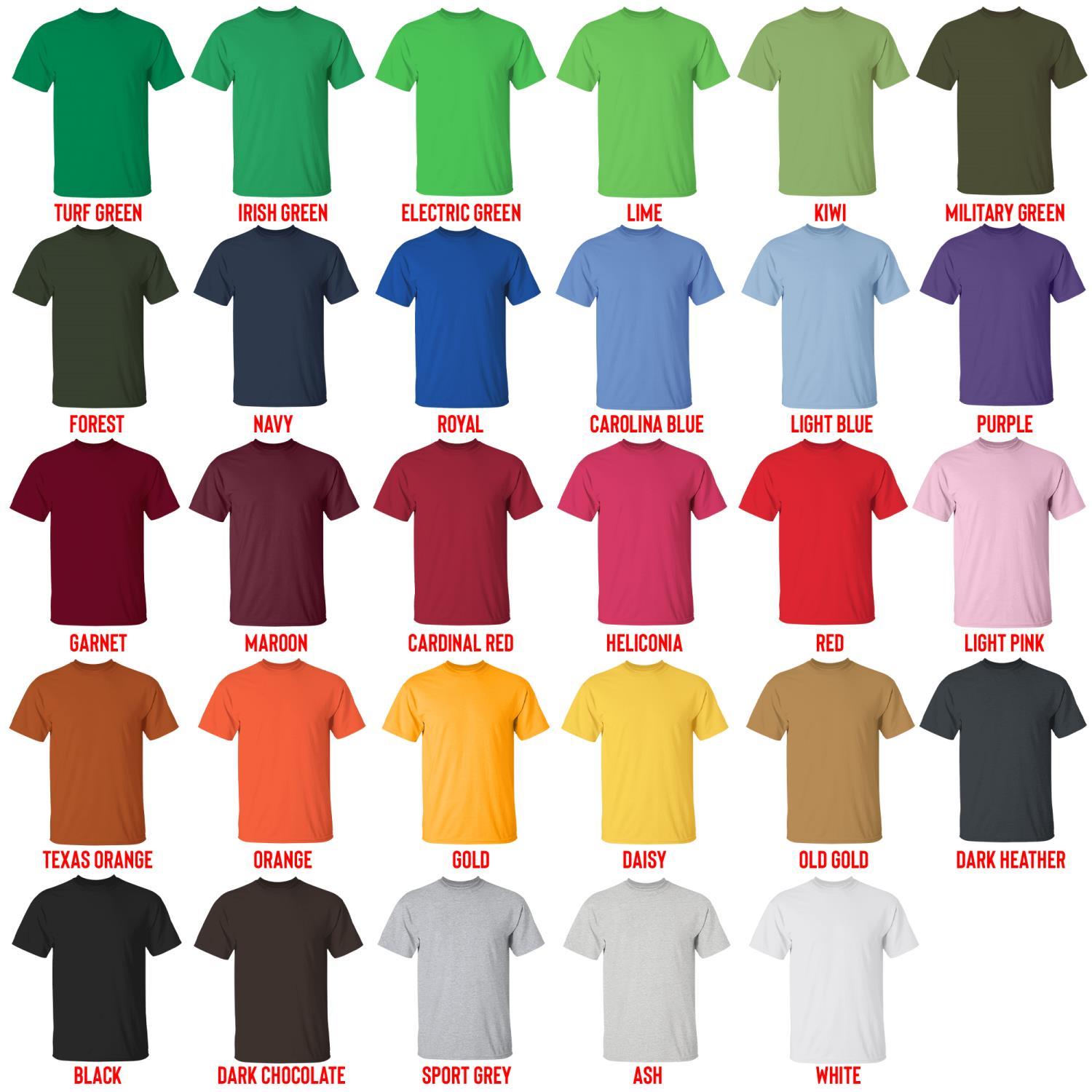 t shirt color chart - Animal Crossing AU Store