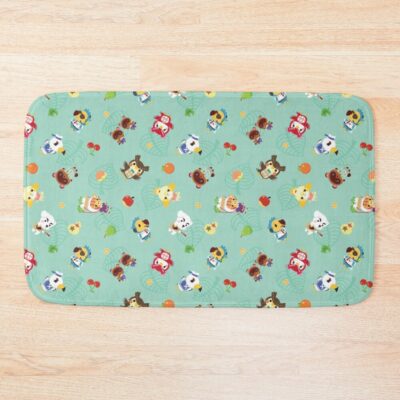 Cute Animal Crossing Villagers Bath Mat
