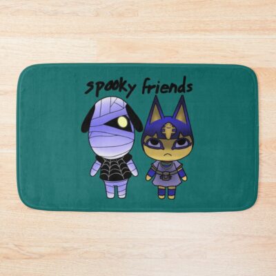 Spooky Animal Crossing Friends Bath Mat