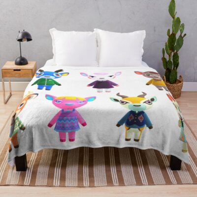 Animal Crossing Cub Villagers Throw Blanket
