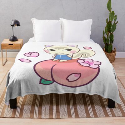 Peachy Marshal Villager Throw Blanket
