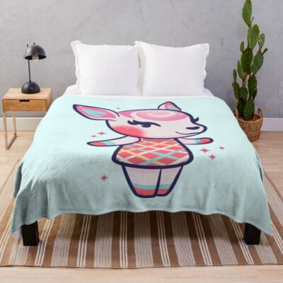 Diana Elegant Deer Acnl Throw Blanket