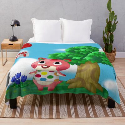 Apple Spring Stroll Throw Blanket