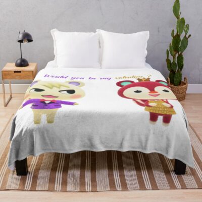 Poppy And Marshal Valentine Throw Blanket