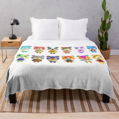 Animal Crossing Cub Friends Throw Blanket