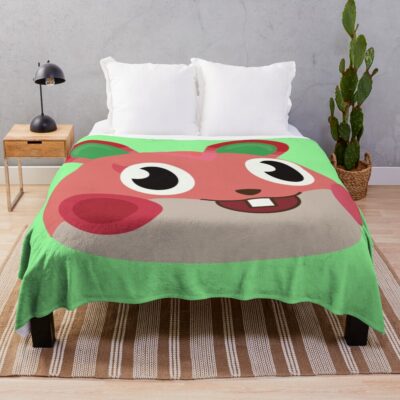 Apple Sweet Hamster Villager Throw Blanket
