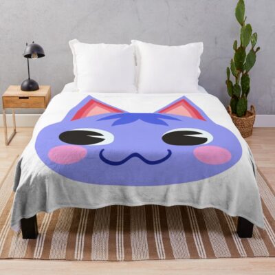 Rosie Peppy Cat Villager Throw Blanket