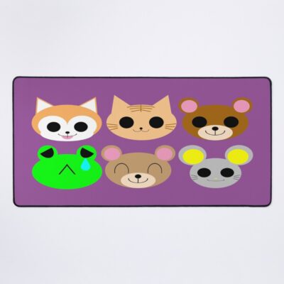 Cute Animal Crossing Heads Mouse Pad