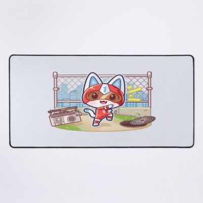 Kid Cat Superhero Villager Mouse Pad