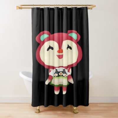 Poppy Peppy Villager Shower Curtain
