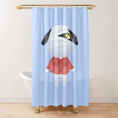Lucky Spooky Dog Shower Curtain