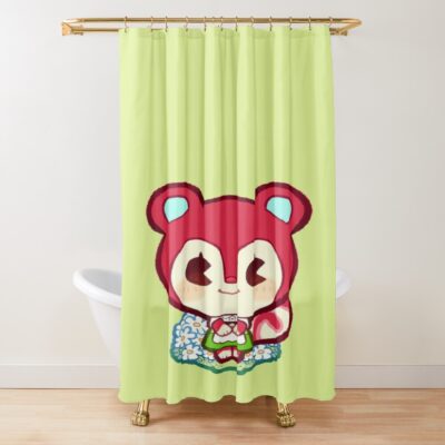 Animal Crossing Flower Garden Shower Curtain