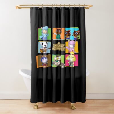 Animal Crossing Villager Life Shower Curtain