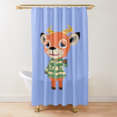 Beau Relaxed Deer Shower Curtain