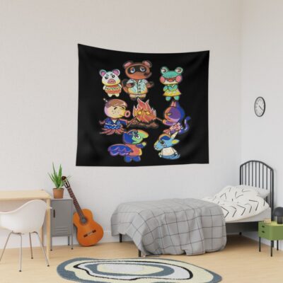 Camp Out Island Friends Tapestry