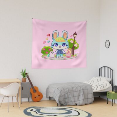 Sasha Playful Rabbit Tapestry