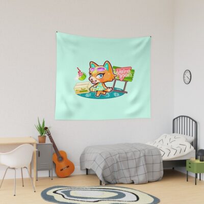 Audie Peppy Wolf Villager Tapestry