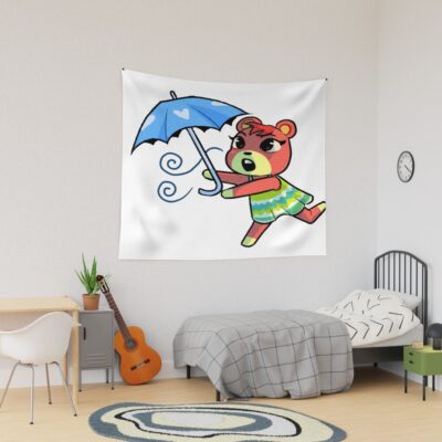 Cheri Peppy Bear Acnh Tapestry