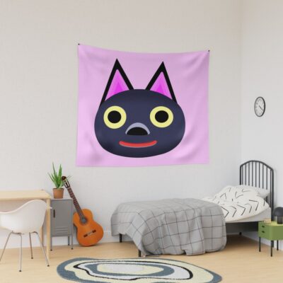 Kiki Black Cat Villager Tapestry