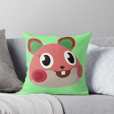 Apple Sweet Hamster Villager Throw Pillow