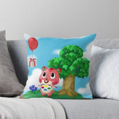 Apple Spring Stroll Throw Pillow