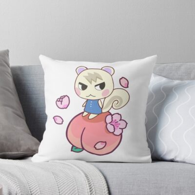 Peachy Marshal Villager Throw Pillow