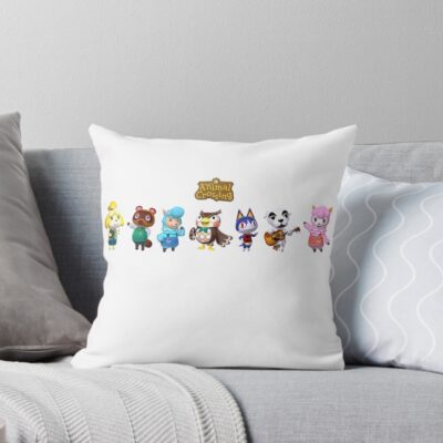 Animal Crossing Villager Life Throw Pillow