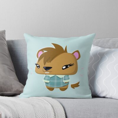 Nugget Groundhog Villager Throw Pillow
