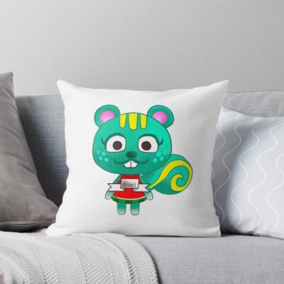 Nibbles Niblet Squirrel Throw Pillow