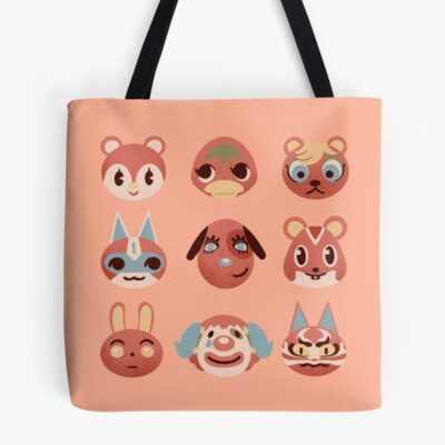 Red Villager Friends Tote Bag