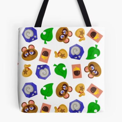 Animal Crossing Icon Pattern Tote Bag